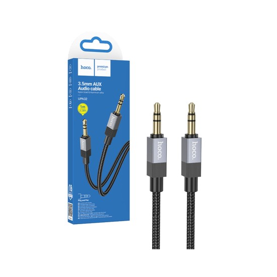 Hoco Audio Conversion Cable UPA32C Clever 3.5mm to 3.5mm 1m Black